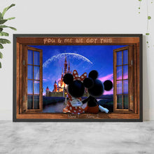 Load image into Gallery viewer, Personalized Mouse Poster Custom Names Gift for Couples