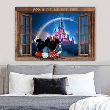 Load image into Gallery viewer, Personalized Mickey & Minnie Mouse Poster Gift for Couples