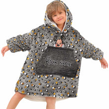 Load image into Gallery viewer, Personalized Magical Mouse Ears Blanket Hoodie Custom Name Gift for Kids