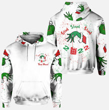 Load image into Gallery viewer, Personalized Grinch Christmas Hoodie and Leggings Set for Family