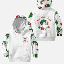 Load image into Gallery viewer, Personalized Grinch Christmas Hoodie and Leggings Set for Family