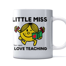 Load image into Gallery viewer, Personalized Teacher Mug with Name and Fun Design for Classroom