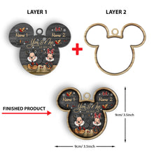 Load image into Gallery viewer, Personalized Christmas Mouse Wood Ornament Custom Names Gift