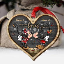 Load image into Gallery viewer, Personalized Layered Wood Christmas Ornament with Names | Unique Gift