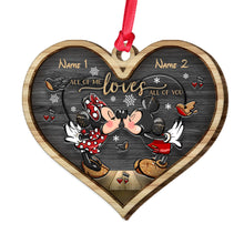 Load image into Gallery viewer, Personalized Layered Wood Christmas Ornament with Names | Unique Gift