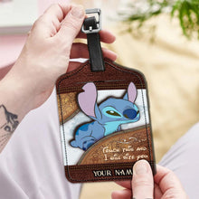 Load image into Gallery viewer, Personalized Leather Luggage Tag Custom Name Touch This Gift