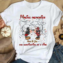 Load image into Gallery viewer, Personalized Mickey Mouse T-Shirt & Hoodie with Custom Names for Couples