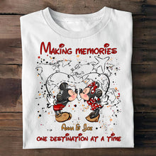 Load image into Gallery viewer, Personalized Mickey Mouse T-Shirt & Hoodie with Custom Names for Couples