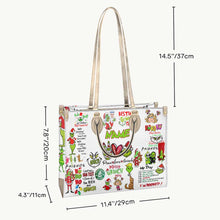 Load image into Gallery viewer, Personalized Christmas Leather Handbag with Grinch Design Gift for Her