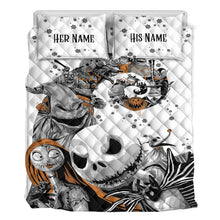 Load image into Gallery viewer, Personalized Nightmare Quilt Set for Couples | Halloween Gift