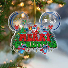 Load image into Gallery viewer, Personalized Acrylic Christmas Ohana Ornament Gift for Family