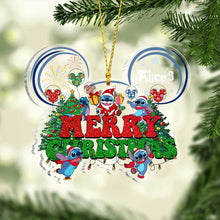 Load image into Gallery viewer, Personalized Acrylic Christmas Ohana Ornament Gift for Family