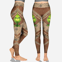 Load image into Gallery viewer, Personalized Grinch Hoodie & Leggings Set for Christmas Gift