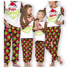 Load image into Gallery viewer, Personalized Grinch Christmas Pajamas Set for Couples