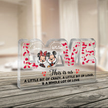 Load image into Gallery viewer, Personalized Acrylic Love Plaque Custom Couple Gift for Anniversary