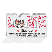 Load image into Gallery viewer, Personalized Acrylic Love Plaque Custom Couple Gift for Anniversary