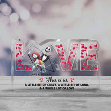 Load image into Gallery viewer, Personalized Couple Acrylic Plaque Custom Shape Love Gift