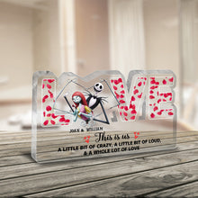 Load image into Gallery viewer, Personalized Couple Acrylic Plaque Custom Shape Love Gift