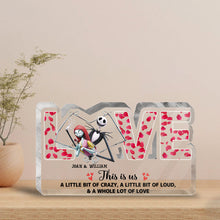 Load image into Gallery viewer, Personalized Couple Acrylic Plaque Custom Shape Love Gift