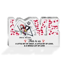 Load image into Gallery viewer, Personalized Couple Acrylic Plaque Custom Shape Love Gift