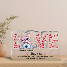 Load image into Gallery viewer, Personalized Custom Shaped Acrylic Plaque Love Gift for Couples