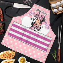 Load image into Gallery viewer, Personalized Minnie Mouse Apron Custom Name Gift for Kids