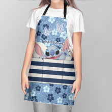 Load image into Gallery viewer, Personalized Floral Ohana Apron Custom Name Gift for Her