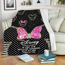 Load image into Gallery viewer, Personalized Disney Grandma Mouse Blanket Custom Names Gift