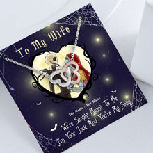 Load image into Gallery viewer, Personalized Sterling Silver Couple Necklace Custom Names Gift