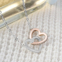 Load image into Gallery viewer, Personalized Sterling Silver Couple Necklace Custom Names Gift
