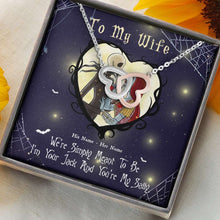 Load image into Gallery viewer, Personalized Sterling Silver Couple Necklace Custom Names Gift