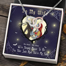 Load image into Gallery viewer, Personalized Sterling Silver Couple Necklace Custom Names Gift
