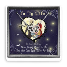 Load image into Gallery viewer, Personalized Sterling Silver Couple Necklace Custom Names Gift