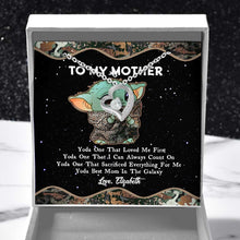 Load image into Gallery viewer, Personalized Yoda Best Mom Necklace Custom Love Jewelry for Mother's Day