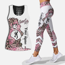 Load image into Gallery viewer, Personalized Country Girl Hunting Hollow Tank Top & Leggings Gift Set