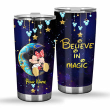 Load image into Gallery viewer, Personalized Believe In Magic Mouse Tumbler Custom Name Gift