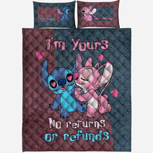 Load image into Gallery viewer, Personalized Ohana Quilt Set Custom Names Couples Gift