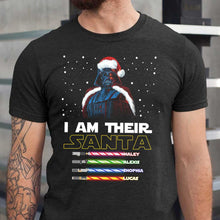 Load image into Gallery viewer, Personalized Christmas T-Shirt & Hoodie Gift for Dad - I Am Their Santa