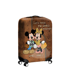 Load image into Gallery viewer, Personalized Disney Mouse Luggage Cover Custom Names Travel Gift for Couples