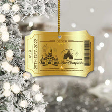 Load image into Gallery viewer, Personalized Magic Kingdom Christmas Aluminum Ornament Gift