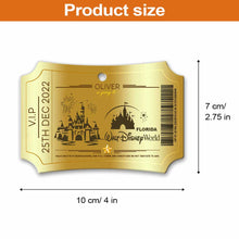 Load image into Gallery viewer, Personalized Magic Kingdom Christmas Aluminum Ornament Gift