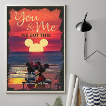 Load image into Gallery viewer, Personalized You And Me Canvas Print Custom Names Couple Gift