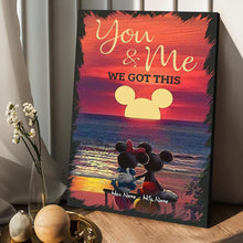 Load image into Gallery viewer, Personalized You And Me Canvas Print Custom Names Couple Gift