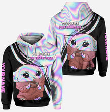 Load image into Gallery viewer, Personalized Hoodie & Leggings Set Cute Baby Yoda Gift Idea