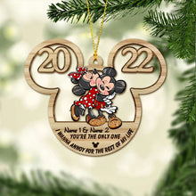 Load image into Gallery viewer, Personalized Christmas Mouse Ornament Custom Name Gift