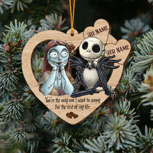Load image into Gallery viewer, Personalized Nightmare Before Christmas Ornament Custom Name Gift for Couples