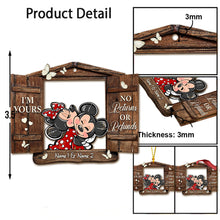 Load image into Gallery viewer, Personalized Christmas Mouse Ornament Custom Name Gift