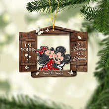 Load image into Gallery viewer, Personalized Christmas Mouse Ornament Custom Name Gift
