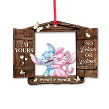 Load image into Gallery viewer, Personalized Christmas Ohana Ornament Custom Name Gift for Couples