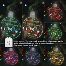 Load image into Gallery viewer, Personalized LED Acrylic Christmas Ornament Custom Names Gift